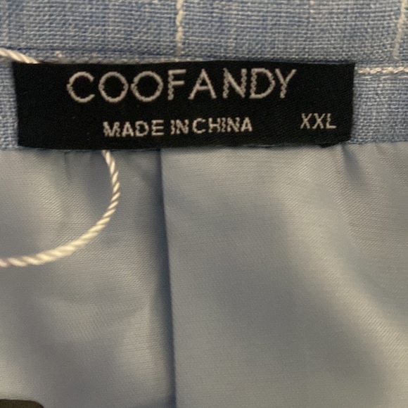 Men’s suit jacket with Shoulder pads & two inside pockets brand new with tags - Picture 2 of 3